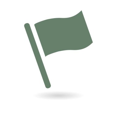 Bayrak işaretçi işareti simgesi.