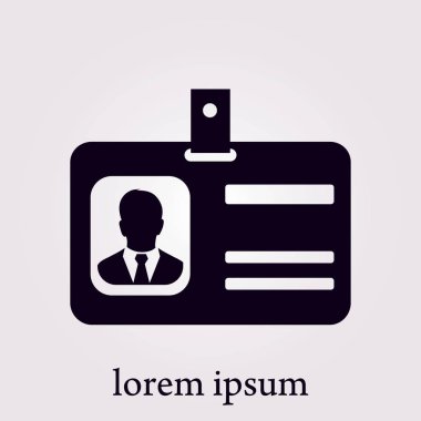 Kimlik kartı sembolü.