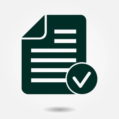 Belge işareti simgesi.