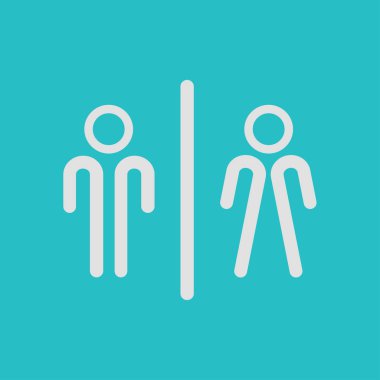 Tuvalet işareti simgesi.