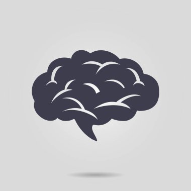 Beyin simgesi simgesi.