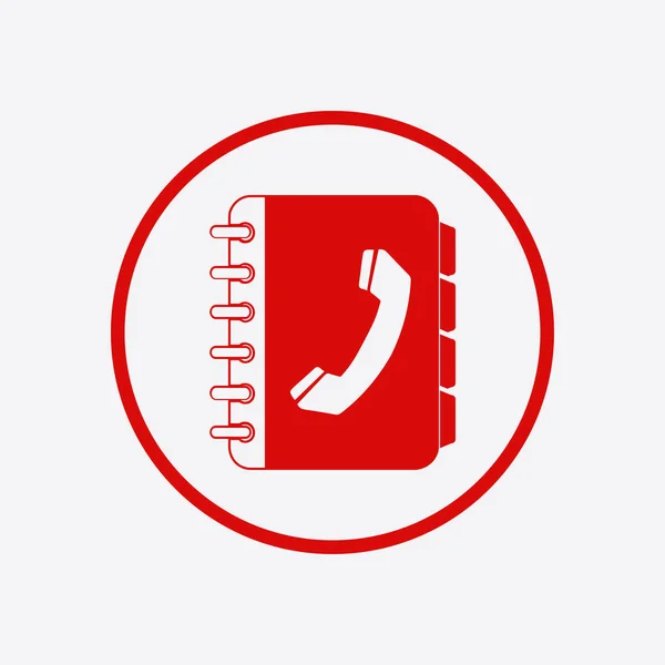 Telefonbuch simbol. — Stockvektor