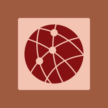 Sosyal ağ vektör simge.