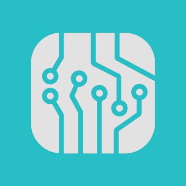 Mikroçip işareti simgesi.