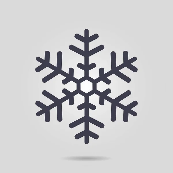 Sneeuwvlok teken pictogram. — Stockvector