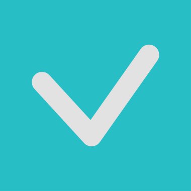 Evet işareti sembolü.