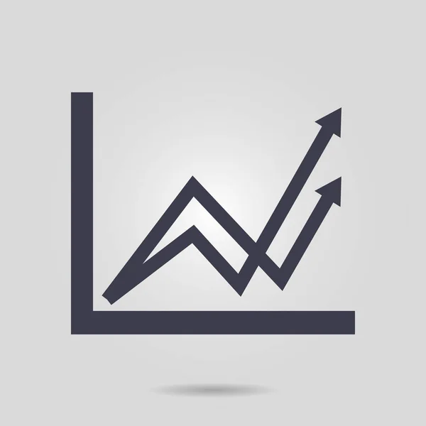 Affärsdiagram ikon. — Stock vektor