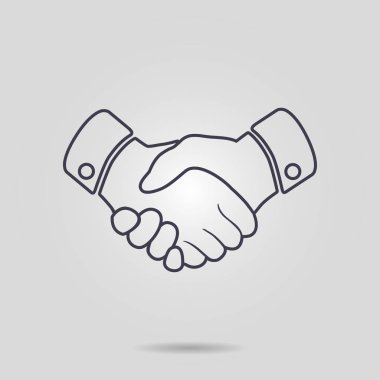 El sıkışma işareti simgesi.