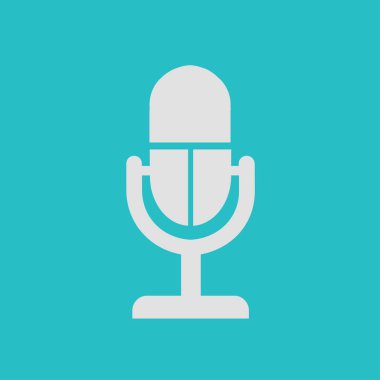 Mikrofon işareti simgesi.