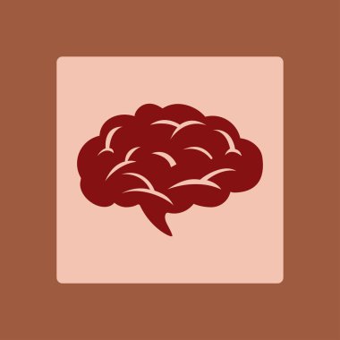 Beyin simgesi simgesi.