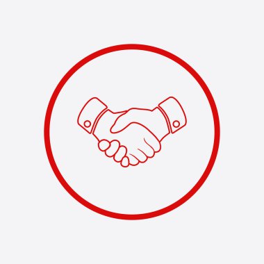 El sıkışma işareti simgesi.