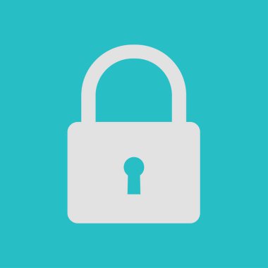 Kilit işareti simgesi.