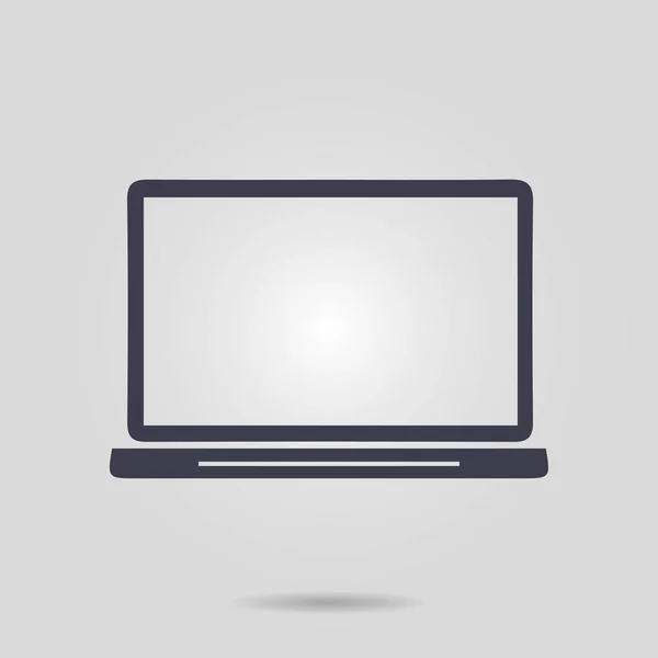 Laptop tecken symbol. — Stock vektor