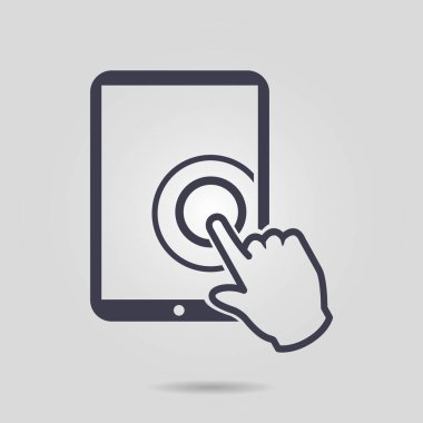 Touchpad işareti simgesi.