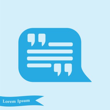 Çift tırnak simgesi.