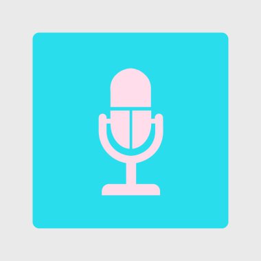 Mikrofon işareti simgesi.