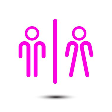 Tuvalet işareti simgesi.