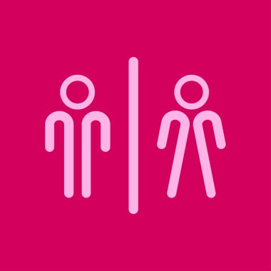 Tuvalet işareti simgesi.