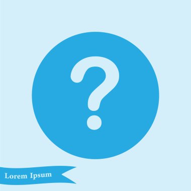 Soru işareti simgesi simgesi.