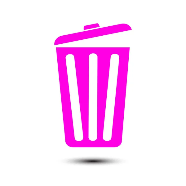 Symbole de signe poubelle — Image vectorielle
