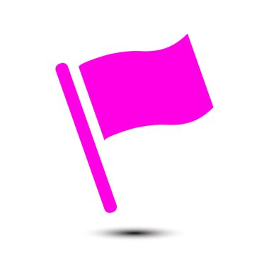 Bayrak işaretçi işareti simgesi.