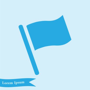 Bayrak işaretçi işareti simgesi.