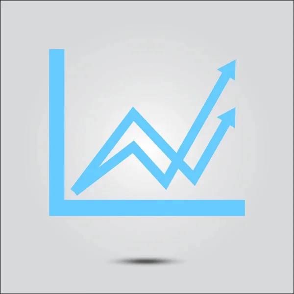 Ícone gráfico de negócios . —  Vetores de Stock