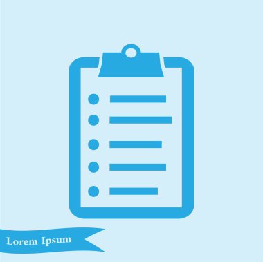 onay listesi sembolü.