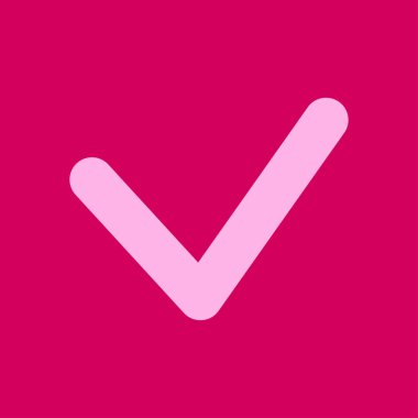 Evet işareti sembolü.