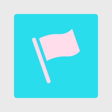 Bayrak işaretçi işareti simgesi.