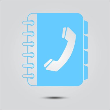 Telefon rehberi simbol.