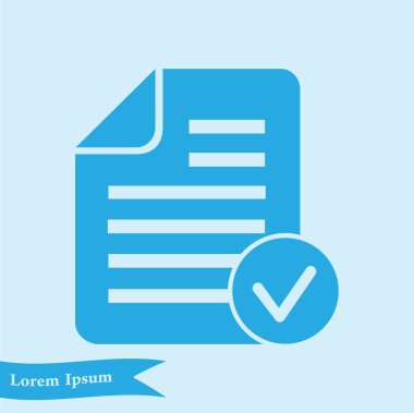 Belge işareti simgesi.