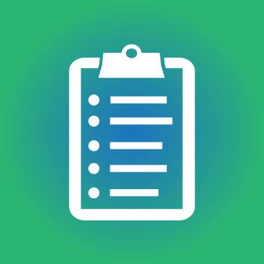 onay listesi sembolü.