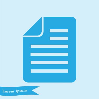 Belge işareti simgesi.