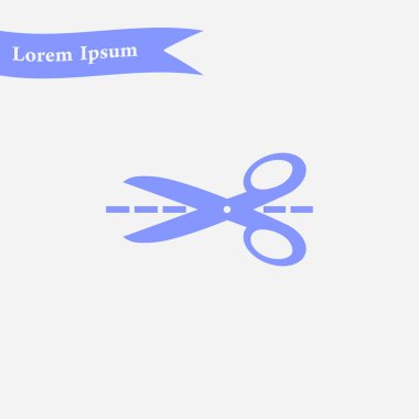 Makas işareti simgesi.