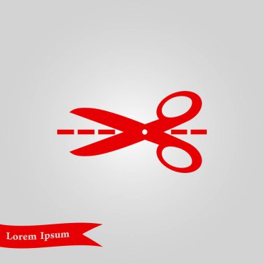 Makas işareti simgesi.