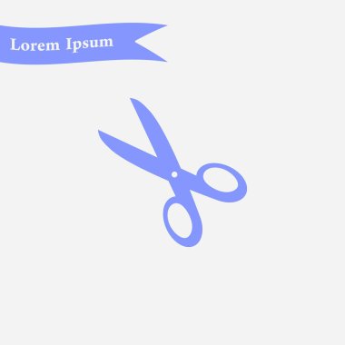 Makas ile kesme hatları simgesi.