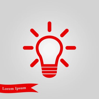 ampul işareti simgesi.