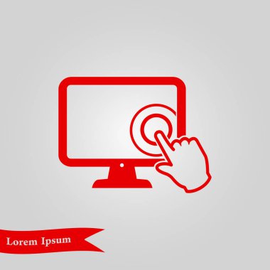 Monitör işareti simgesi.