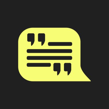 Çift tırnak simgesi.