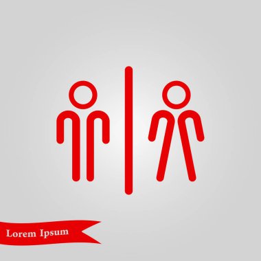 Tuvalet işareti simgesi.