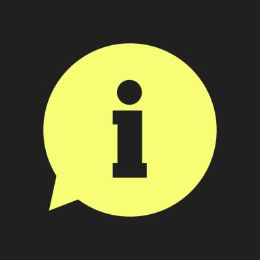 bilgi işareti simgesi.