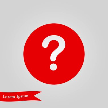 Soru işareti simgesi simgesi.