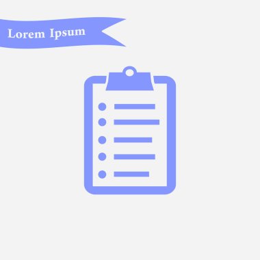 onay listesi sembolü.