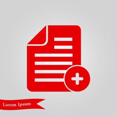 Belge işareti simgesi.