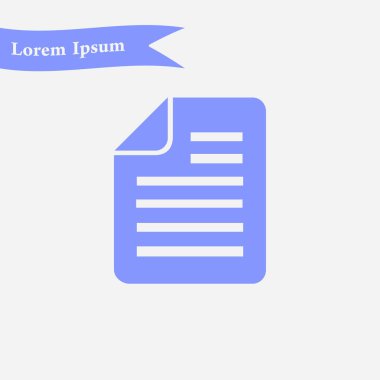 Belge işareti simgesi.