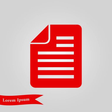 Belge işareti simgesi.