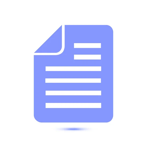 Signo de documento . — Vector de stock