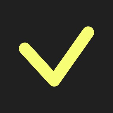 Evet işareti sembolü.