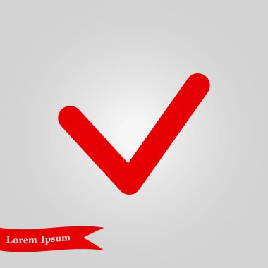 Evet işareti sembolü.